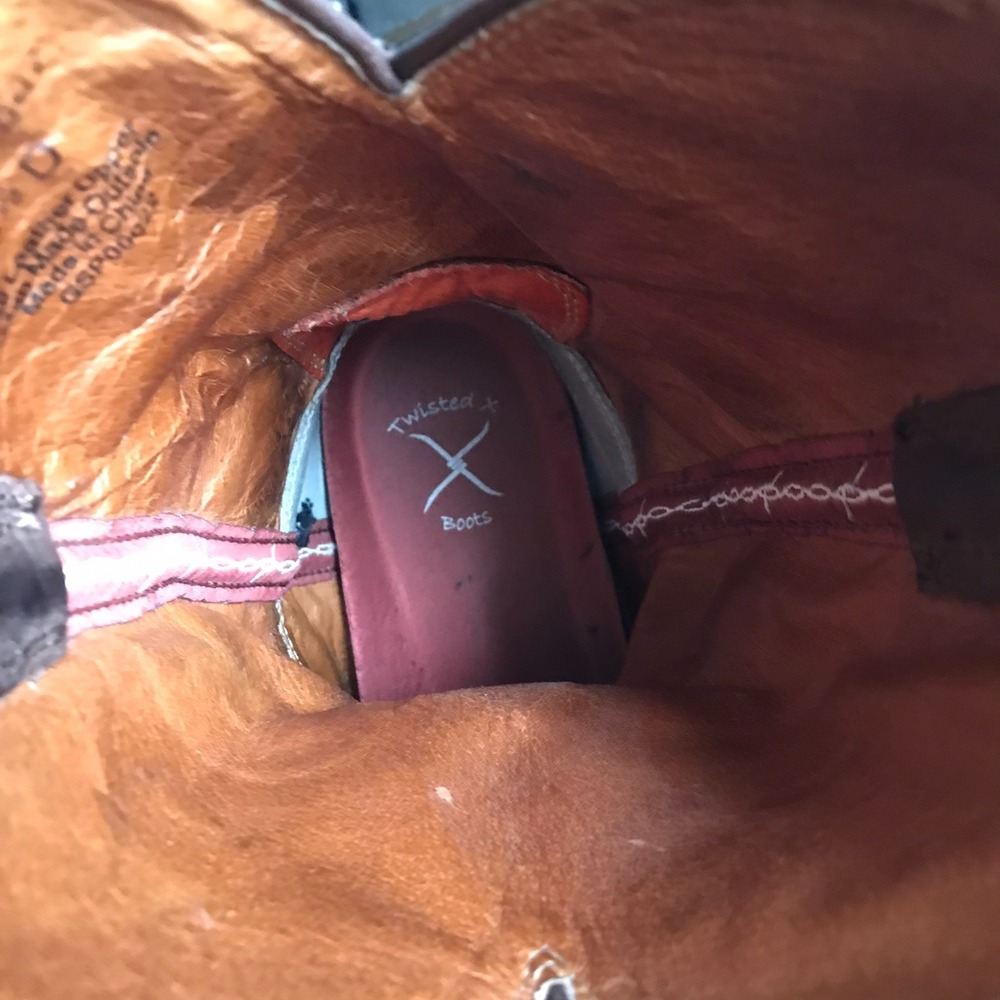 Twisted X Western Boots Mens 10.5D Dark Brown Leather Cowboy Rodeo *FLAW* - Picture 15 of 16